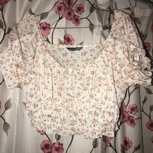 Floral crop top